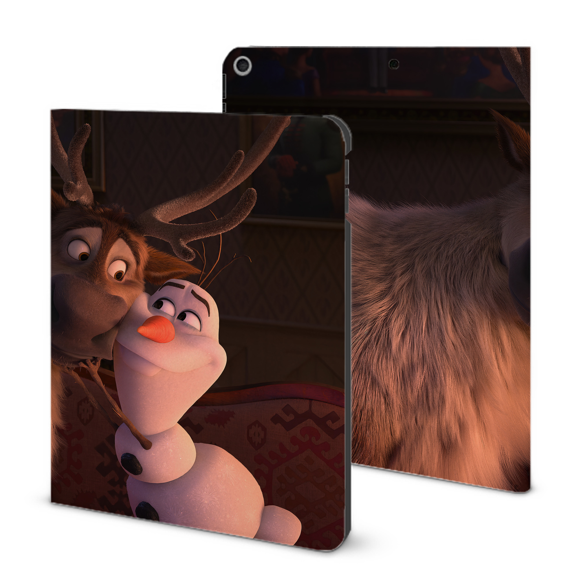 （画像用） アナと雪の女王 アンナ エルサ Frozen Anna Elsa IPad ケース ブック型 PUレザー TPU 耐衝撃 軽量 薄型 ペン収納なし 全面保護 IPad 各モデル対応